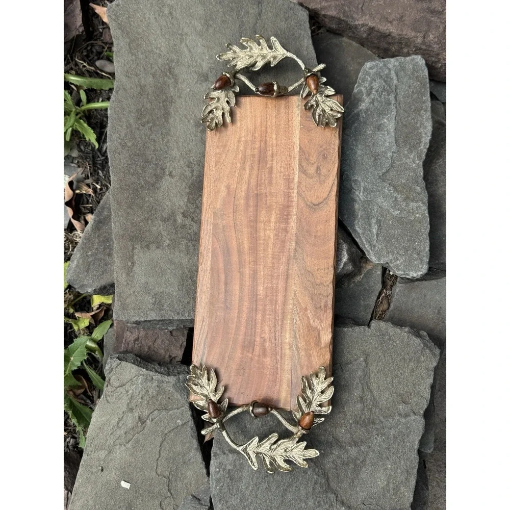 handmade wooden Tray for Breakfast in Bed, Large Serving Tray,Brown mango tray